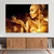 Quadro Decorativo Beleza Feminina Face de Mulher Dourada Perfil Shine Horizontal - comprar online