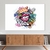 Quadro Decorativo Abstrato Street Art Colorida Horizontal - MFDecor