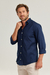 Camisa casual azul