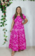 Vestido Brisa Tropical Pink cambraia