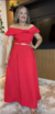 Vestido Longo Vermelho Ceia - comprar online