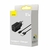 Carregador Completo Compacto USB Para Lightning 10.5W Preto Baseus