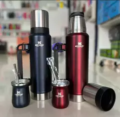 Super Combo Kit Matero! Termo Stanley 1.3lts metalizado + Mate y Bombilla de regalo - comprar online