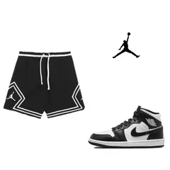 Zapatillas Air Jordan 1 Retro High OG "Black & White" + Short Jordan + Medias - Quality