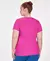 T-Shirt Plus Size Gola V Alongada Alto Giro - comprar online