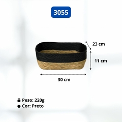 Cesto Organizador / Vaso Cachepot em Fibra Natural Multiuso Paramount - D&L STORE OFICIAL