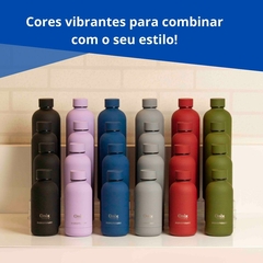 Garrafa Aço Inox Silicone Cores e Tamanhos Variados Onix na internet