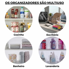 Organizador Multiuso Transparente Linha Diamond Paramount - D&L STORE OFICIAL