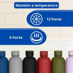 Garrafa Aço Inox Silicone Cores e Tamanhos Variados Onix - comprar online