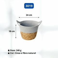 Cesto Organizador / Vaso Cachepot em Fibra Natural Multiuso Paramount - comprar online