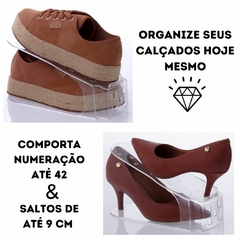 Kit 18 Organizador De Sapatos Tênis P/ Armário Em Ps Cristal na internet