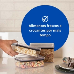 ESCOLHA O SEU - Kit Potes Herméticos Acrílico Lumini Para Alimentos - D&L STORE OFICIAL