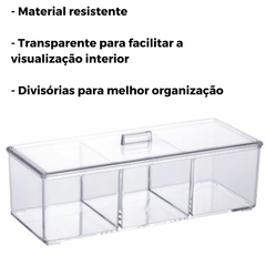 Organizador De Cosméticos Porta Algodão E Cotonete - 1198 - D&L STORE OFICIAL