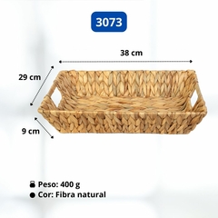 Imagem do Cesto Organizador / Vaso Cachepot em Fibra Natural Multiuso Paramount