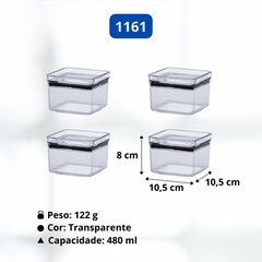 Imagem do ESCOLHA O SEU - Kit Potes Herméticos Acrílico Lumini Para Alimentos