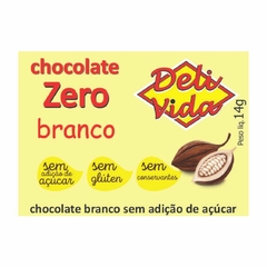 Tablete chocolate branco zero açúcar Deli Vida Caixa com 24 unid. na internet