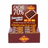 Tablete Chocolate 70% Cacau Zero Açúcar Deli Vida Caixa com 24 unid.