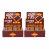 Tablete Chocolate 70% Cacau Zero Açúcar Deli Vida kit com 2 caixas de 24 unid. cada