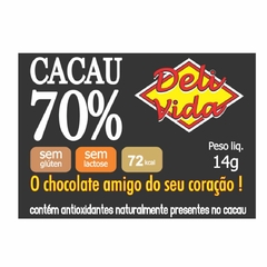 Tablete Chocolate 70% Cacau Natural Deli Vida embalagem c/3 unid. - comprar online