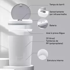 Imagem do Lixeira com Sensor Automático - 12 litros