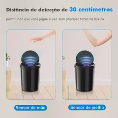 Lixeira com Sensor Automático - 12 litros - Casa & Charme