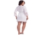 Robe feminino adulto plissado com renda nas mangas - Loja Sleep Confeccoes