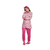 Pijama feminino adulto aberto fleece quentinho estampado - comprar online