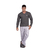 Pijama masculino adulto gola V de malha PV - comprar online