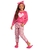 Pijama feminino infantil fleece quentinho estampado bordado - loja online