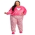 Imagem do Pijama feminino adulto fleece quentinho estampado com bordado