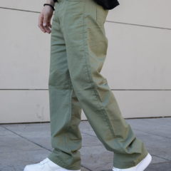 PANTALON BAGGY VERDE GABARDINA - comprar online