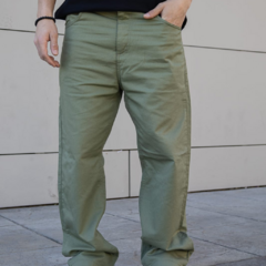 PANTALON BAGGY VERDE GABARDINA