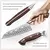 Faca Santoku HEZHEN - Com E Sem Bainha De Madeira - 7.3" Aço Damasco 67 Camadas - Cabo Micarta - loja online