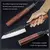 Faca Santoku HEZHEN- 5.5" Três Camadas Aço Inoxidável - Cabo Red Wood - comprar online