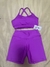 Conjunto Fitness roxo básico