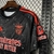 Camisa Benfica II 24/25 - Torcedor Adidas Masculina - Preto com detalhe em vermelho - Fut Fanatic 