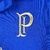 Detalhe do bordado do logo da camisa Palmeiras Retrô 14/15 na cor azul