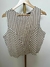 CONJUNTO SAIA MIDI LISTRADA BRANCO E BEGE- REF. 49.902 - comprar online