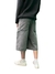 BERMUDA BAGGY GRIS WASHED - comprar online