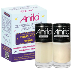 Kit Tratamento Esmalte Anita Unhas Fortes Agora Vai! Envio Rápido - Esmalte Perfeito