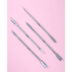 Kit 4 Espátulas de Inox para as Unhas para Manicure - Envio 24horas - comprar online