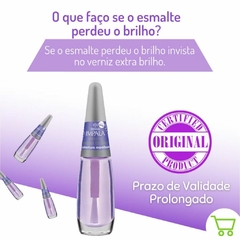 Kit com 3 - Impala Esmalte Base Verniz Extra Brilho Espelhada 7,5ml - comprar online