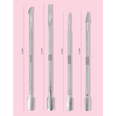 Kit 4 Espátulas de Inox para as Unhas para Manicure - Envio 24horas na internet