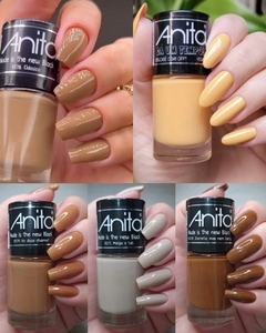 kit 5 Esmaltes Anita Tons de Nude Mais vendidos 10ml