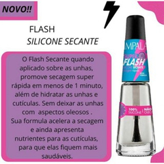 Kit 2 Esmaltes Secante Silicone Impala - Secante Flash - Secagem Rápida - Envio imediato - comprar online