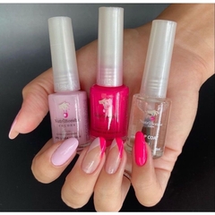 Kit Elô - Esmaltes Nutribomba + 1 Top Coat - 3 itens - Envio Imediato