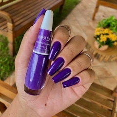 Kit 4 Esmalte Impala Hipoalergênico Tons de Lilás e Roxo Polar , Zaz , Inocense e Descomplicado 7,5ml - Imediato - Esmalte Perfeito