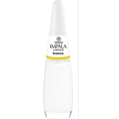 Kit Francesinha 4 Esmaltes Impala Branco Cremoso Top Pop Polar Verniz Extra Brilho 7,5ml - Envio Rápido - Esmalte Perfeito