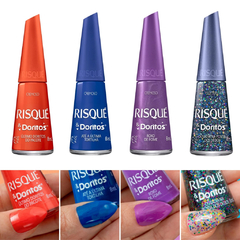 Kit Esmalte Risqué & Doritos Coleção com 8 cores - Esmalte Perfeito