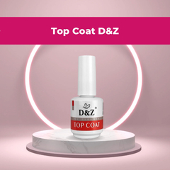 Top Coat D&Z 15ml - Selante Extra Bilho Unha Gel Acrigel Fibra Porcelana Alongamento NO-CLEANSE - Envio 24h